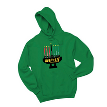 Load image into Gallery viewer, Keep It Lit Kwanzaa Hoodie (Youth)