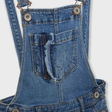 Load image into Gallery viewer, Denim Overall Shorts