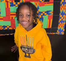 Load image into Gallery viewer, Keep It Lit Kwanzaa Hoodie (Youth)