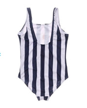 Load image into Gallery viewer, MA CHERI STRIPE SCOOP SWIMSUIT