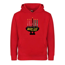 Load image into Gallery viewer, Keep It Lit Kwanzaa Hoodie (Youth)
