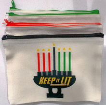 Load image into Gallery viewer, Keep It Lit Kwanzaa Pencil Pouch
