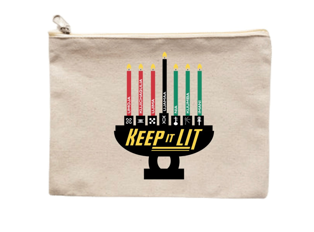 Keep It Lit Kwanzaa Pencil Pouch