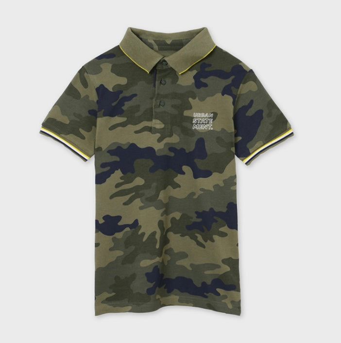 Urban Statement Graphic Polo Shirt Boy